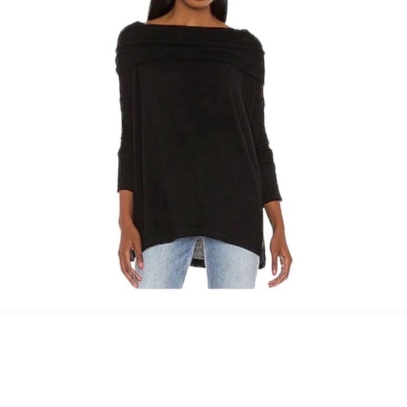 NWT Free People Juicy long sleeve tunic in black - Picture 3 of 9